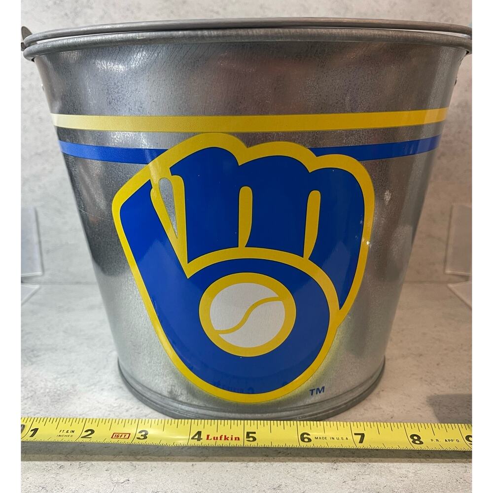 Milwaukee Brewers 5 Quart Pail - 1978 to 1993 Logo - Used